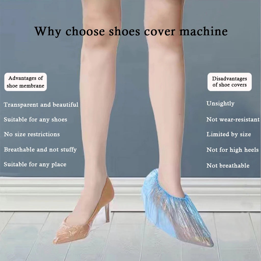 Schuhüberzugspender, Einweg-Schuhüberzugspender, wasserdicht, rutschfest, Schuhüberzugspender für den Innenbereich, Schuhüberzug-Fußpedalmaschine, Laminiergerät