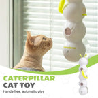 Motion Cat Toy, 2025, Neu Wusel Wurm Katzenspielzeug mit Saugnapf, Smart Motion Katzen Spielzeug mit Wurmdesign Wand & Window Mo
