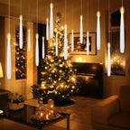 10–200 Stück schwimmende Kerzen mit Zauberstab, flackerndes warmes Licht, LED-flammenlose Kerzen, Stabkerzen für Weihnachten/Hochzeit/Party