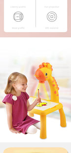 Projektions-Zeichenbrett für Kinder, löschbarer Zeichentisch, magnetisches Schreibbrett, frühkindliche Bildung, Kritzelbrett, Spielzeug