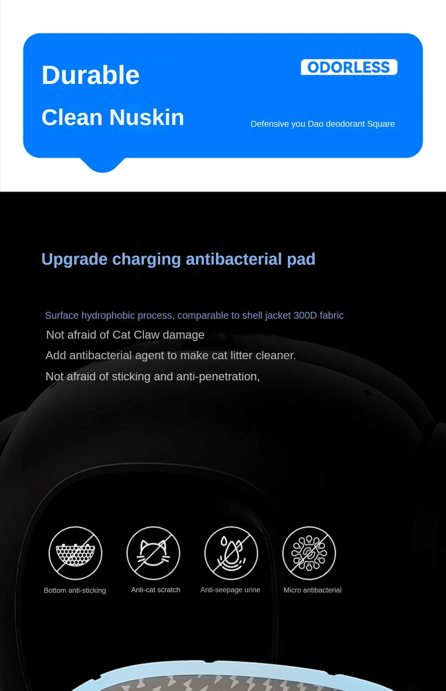 CATLINK Selbstreinigende Katzentoilette, automatische Toilette für Katzen, großer geschlossener Sandkasten, Katzenhaustier, intelligente Artikel, Arenero Gato Cerrado Katzentoilette