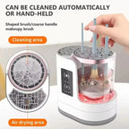3-in-1 Elektrischer Make-up-Pinselreiniger mit Trockner & Halterung – USB, automatisch