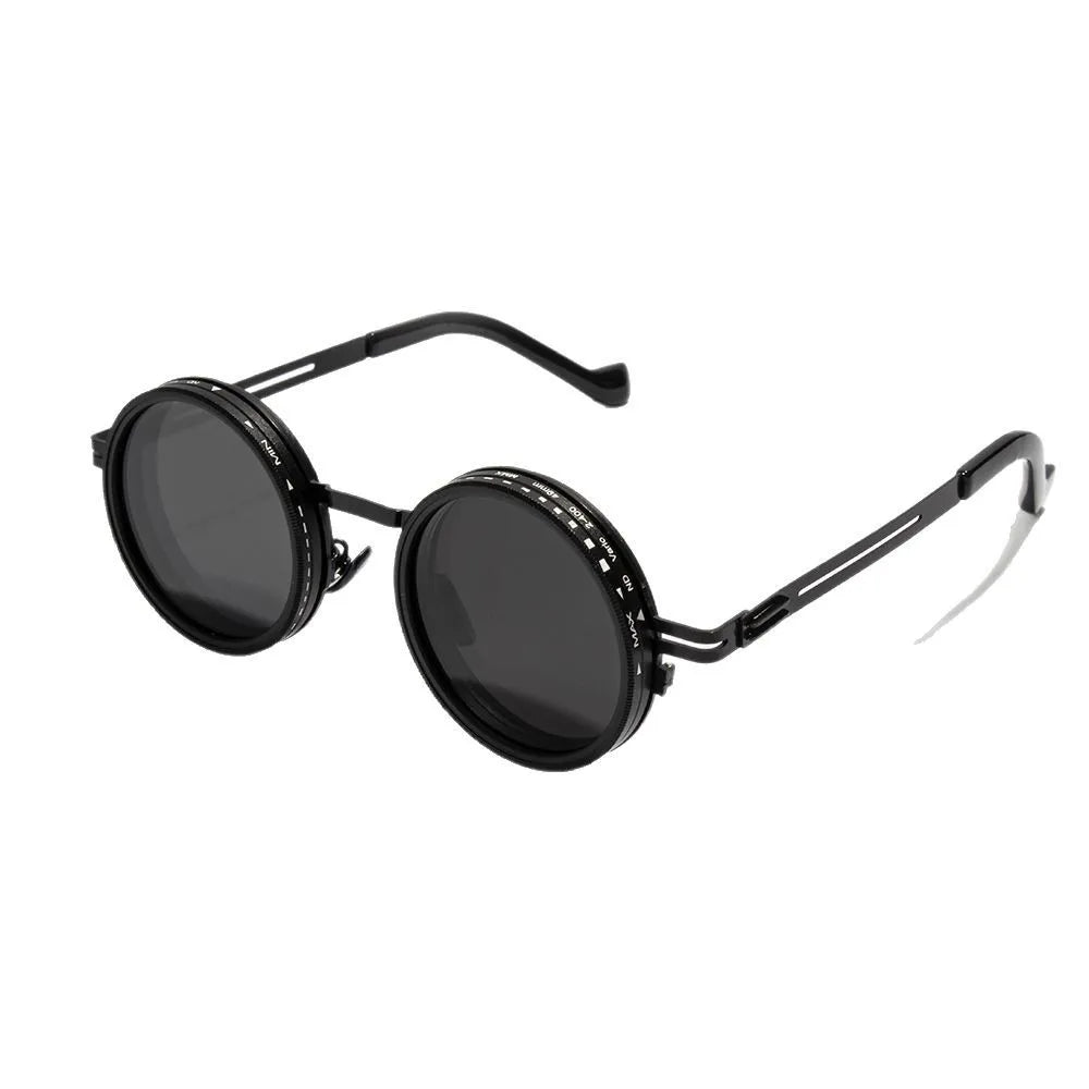 Ah-Mee ND2-400 Sonnenbrille – Polarisiert, 9 Stufen, UV400, Punk-Stil, Unisex