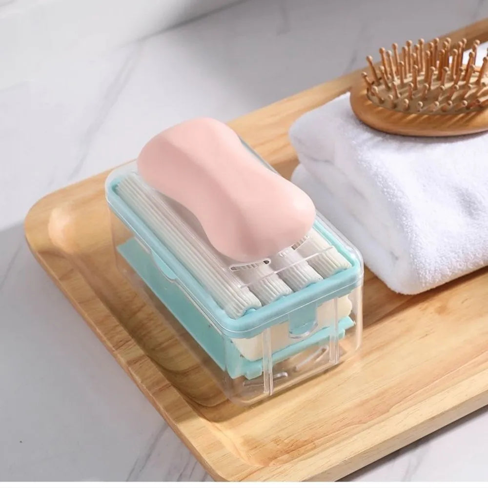Neue Hand Frei Schrubben Seife Box, Multifunktionale Blase, Schäumen Seife Box, Automatische Seife Ablauf Roller, Wäsche Seife Entwässerung