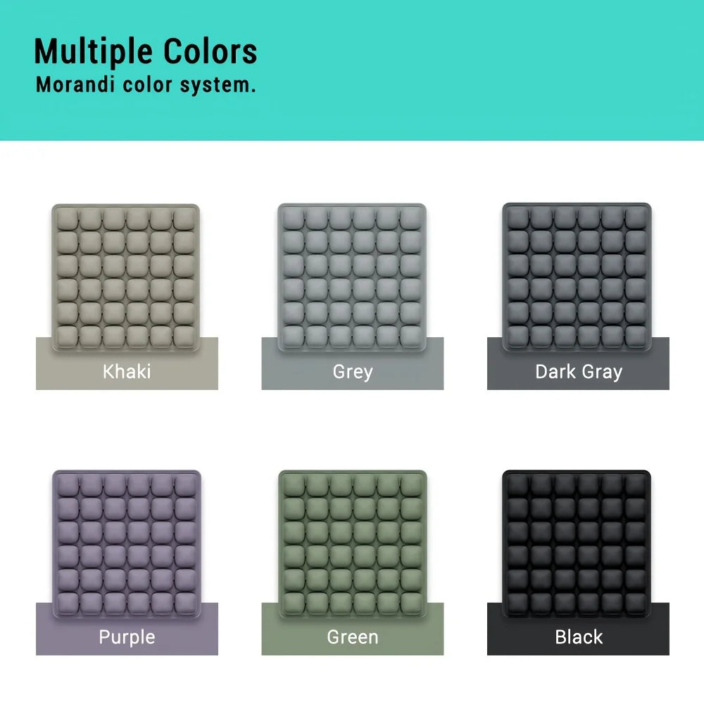 Airbag-Reisekissen, leichtes, atmungsaktives Reisesitzkissen, hoher Rückpralldruck, tragbares 3D-Luftzellen-Sitzkissen-Dekor