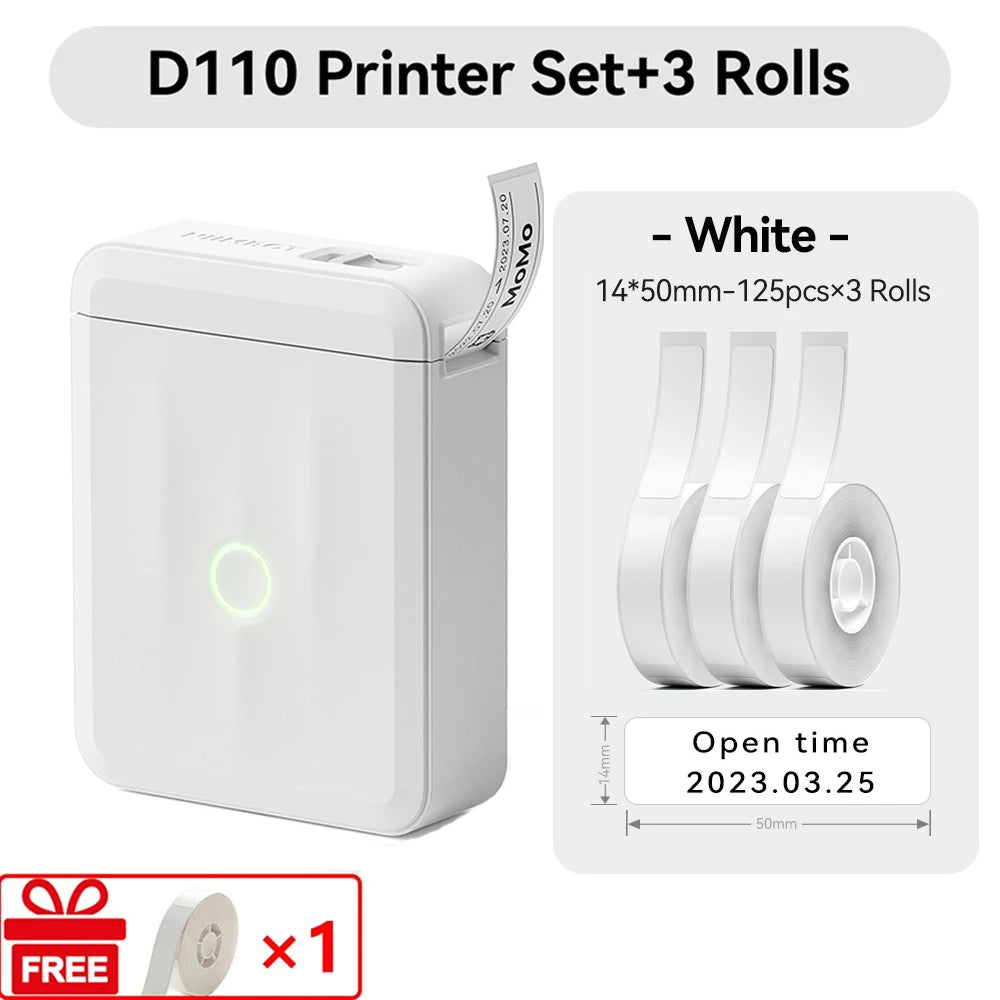 Niimbot D110 Mini Handlicher Thermodrucker Kabellose Etikettenmaschine
