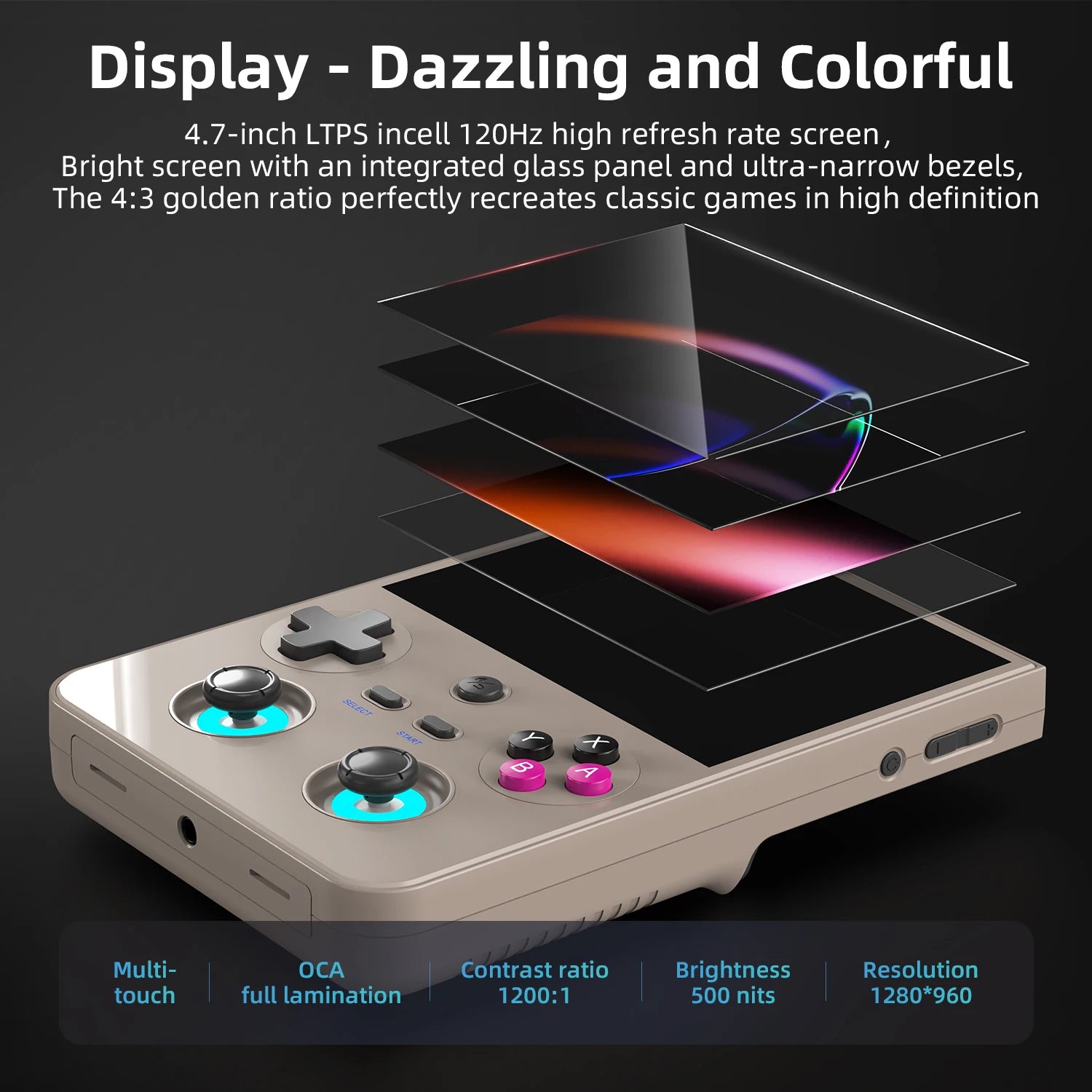 Anbernic RG477V Retro Handheld-Konsole – Android 14, 4,7", PS2/PSP/N64