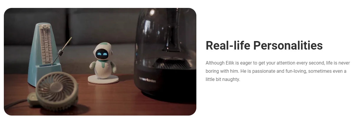 Elektron AI Pet Eilik Smart Roboter Desktop Spielzeug Emotionale Intelligente Begleiter Haustiere Touch Intaktive Spielzeug Kinder Erwachsene Roboter