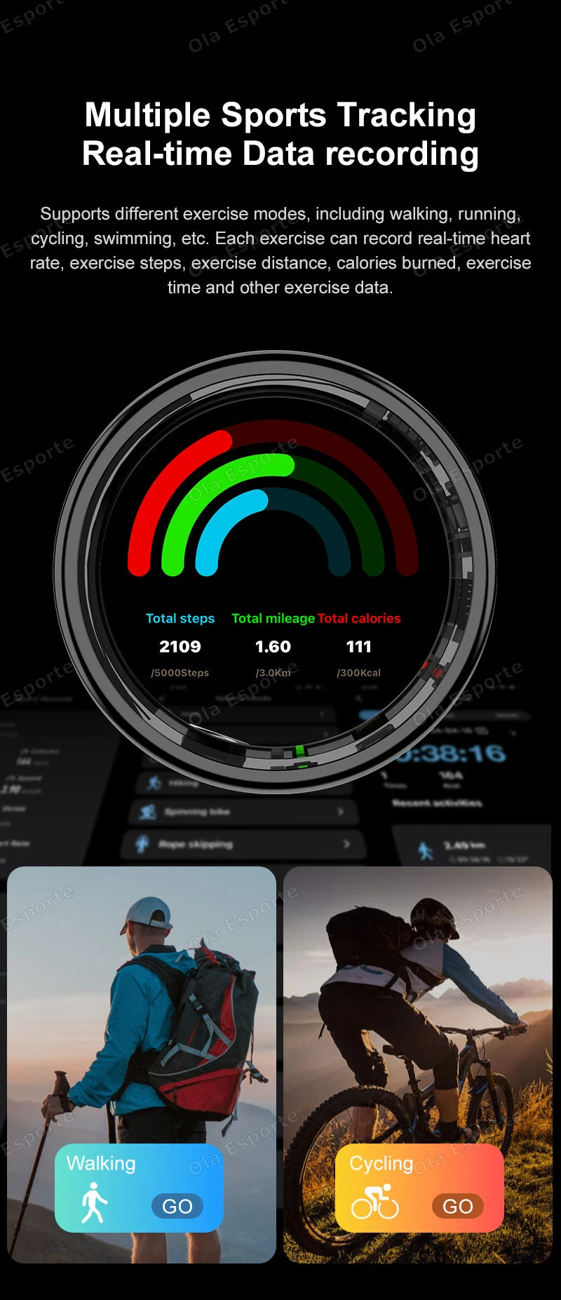Neue R11 Smart Ring Männer Frauen LED Display Bildschirm Herzfrequenz Blut Sauerstoff Überwachung Wasserdichte Multi Sport Modi Smartrings 2025