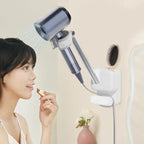 Haartrockner-Ständer, Haartrockner-Halter, Wandhalterung, drehbarer Haartrockner-Rack, stanzfrei, 2025, Haar-Styling-Werkzeuge, Organizer für Badezimmer