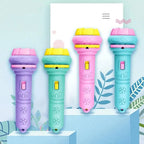 10-Karten-Cartoon-Projektions-Taschenlampe, 80 Muster, kreative Kinder-Taschenlampe, Spielzeugprojektor, Babyspielzeug, Gute-Nacht-Geschichten-Buch-Spielzeug