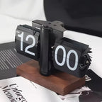 Batteriebetriebene mechanische Schmelzuhr, klappbare Schreibtischuhr, digitale Retro-Uhr mit automatischem rotierendem Rohr, zur Dekoration