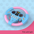 Simulieren Sie das Fahren eines Autos, Lenkrad, elektrisches Spielzeuggeräusch, musikalische Ausbildung für Kinder, Schieben eines Wagens, Fahren eines Stimmspielzeugs