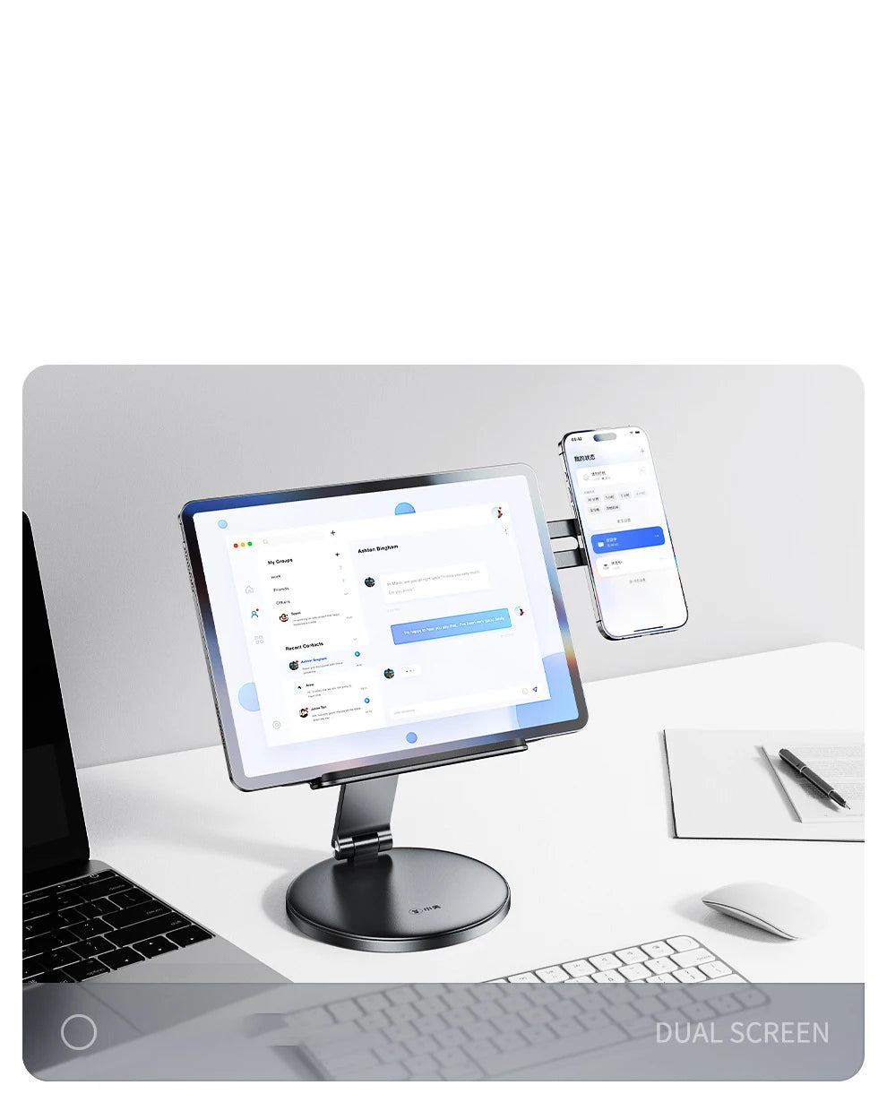 Tablet-Ständer, iPad, Desktop, magnetischer Handyständer 360° °   Drehbarer, zusammenklappbarer, spezieller Ständer für Live-Malerei im Büro