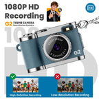 Mini-Daumenkamera, Retro-Digitalkamera, 1080P, Video, tragbar, Reise-Vlog, Anti-Shake-Kamera, unterstützt SD-Karte mit Bildschirm für Kinder