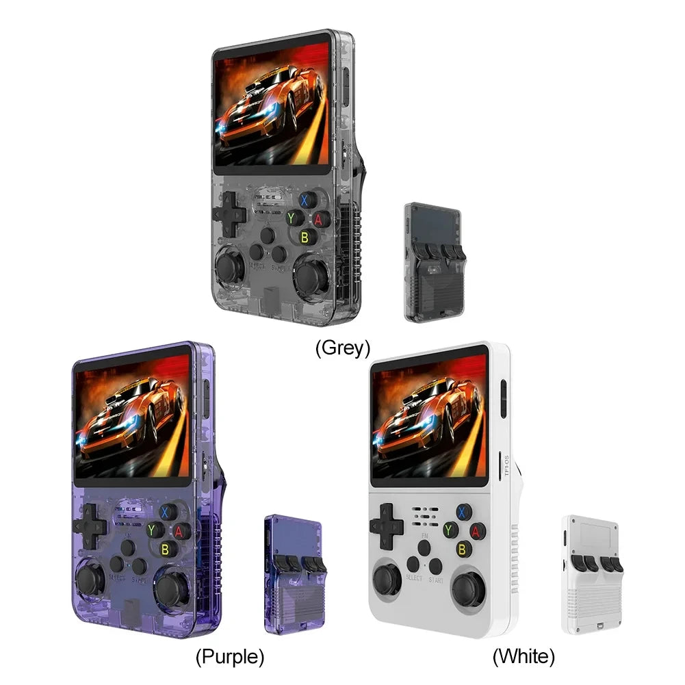 R36S Retro-Handheld-Videospielkonsole, Linux-System, 3,5-Zoll-IPS-Bildschirm, tragbarer Handheld-Videoplayer, 64 GB, 15.000 Spiele
