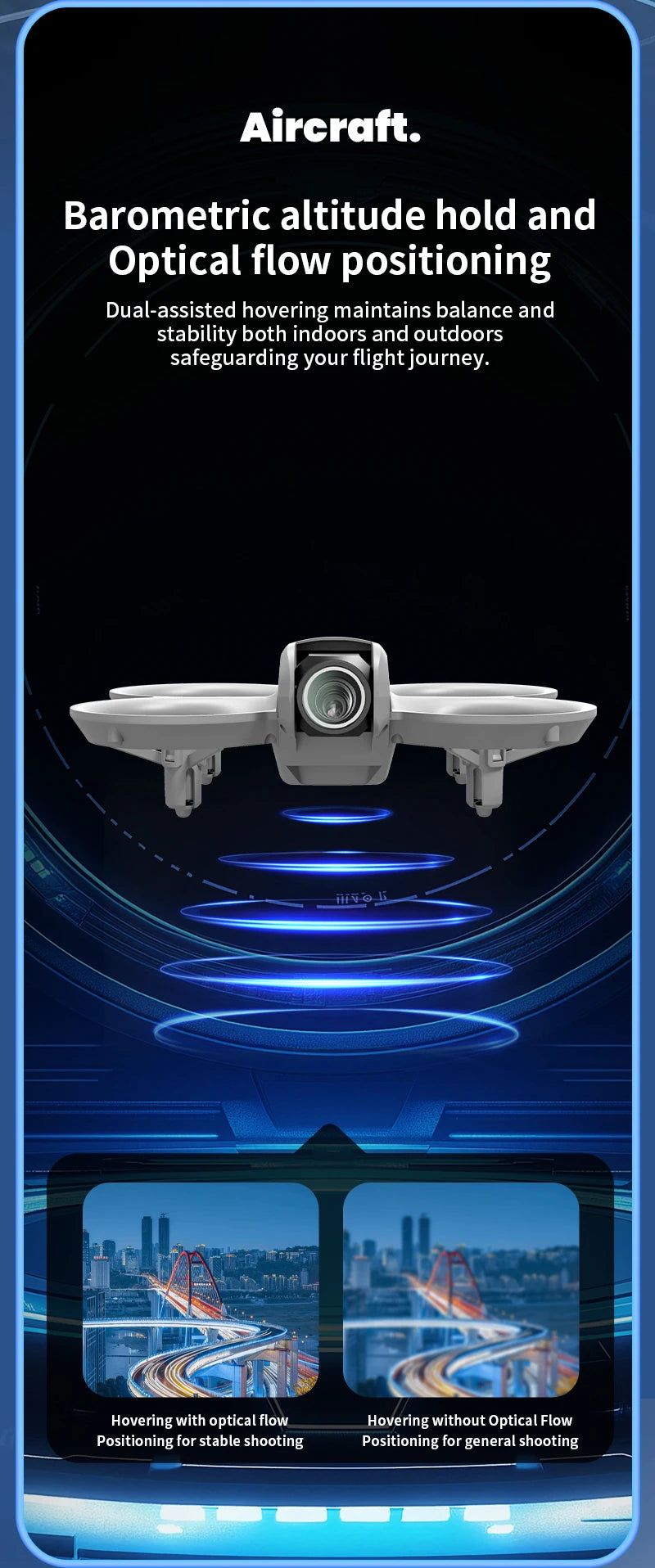 Neue H135 Mini Drohne WIFI FPV Hover Professionelle 4K Kamera Tasche Bunte Lichter Eders Rc Flugzeug Faltbare Quadcopter RC spielzeug Geschenke