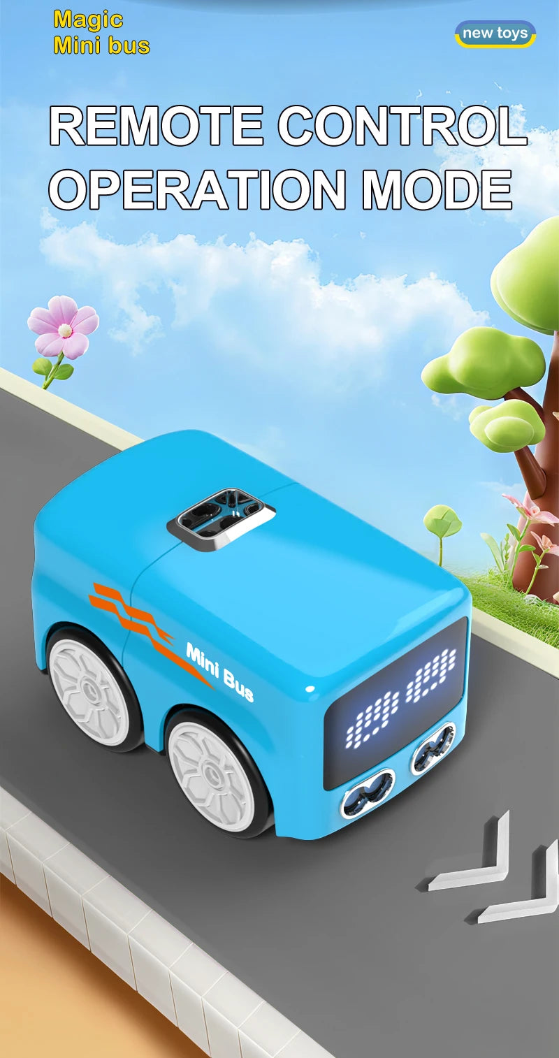 Smart RC Magic Mini Bus, Intelligente Fernbedienung, Geste Sensing Induktion, Folgen Cartoon, Auto Animation, Fahrzeug Spielzeug, Kinder Geschenk