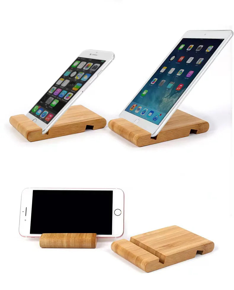 Bambushalter für iPhone, Ständer für Samsung-Telefonkabel, Ladestation, Docks, Organizer für Smartphones und Tablets, USB-Ladegerät