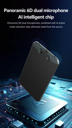 AI ChatGPT App Telefonanruf Aktivierter Diktiergerät Transcribe Summarize Smart Magnet Adsorb 8-128 GB Ultradünnes Kartendiktiergerät