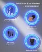 Mini aspirateur portable pour bureau, table, poussière, USB, balai de table, crayon à cheveux, miettes, outil de nettoyage