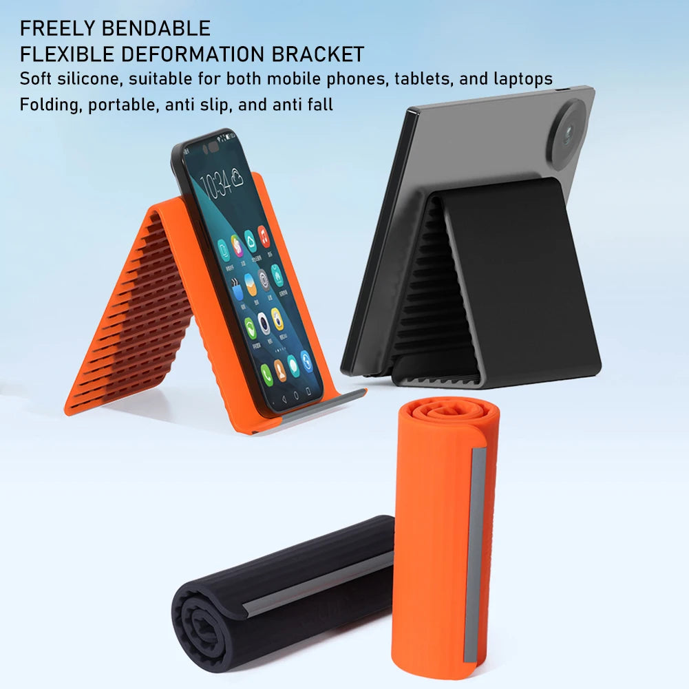 Silikon Handyhalter faltbar – Winkelverstellbar, rutschfest, für Handy & Tablet