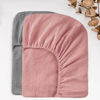 Bequeme Baumwollbettlaken, weiche und atmungsaktive Babybett-Spannbettlaken, Matratzenbezug für Kleinkinder