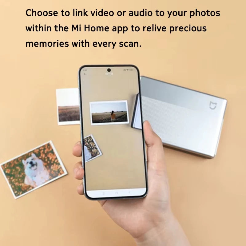 Globale Version Xiaomi Mi Tragbarer Fotodrucker Bluetooth 5.0 BLE ZINK Tintenlose Technologie AR-Videodruck Unterstützung Mi Home APP