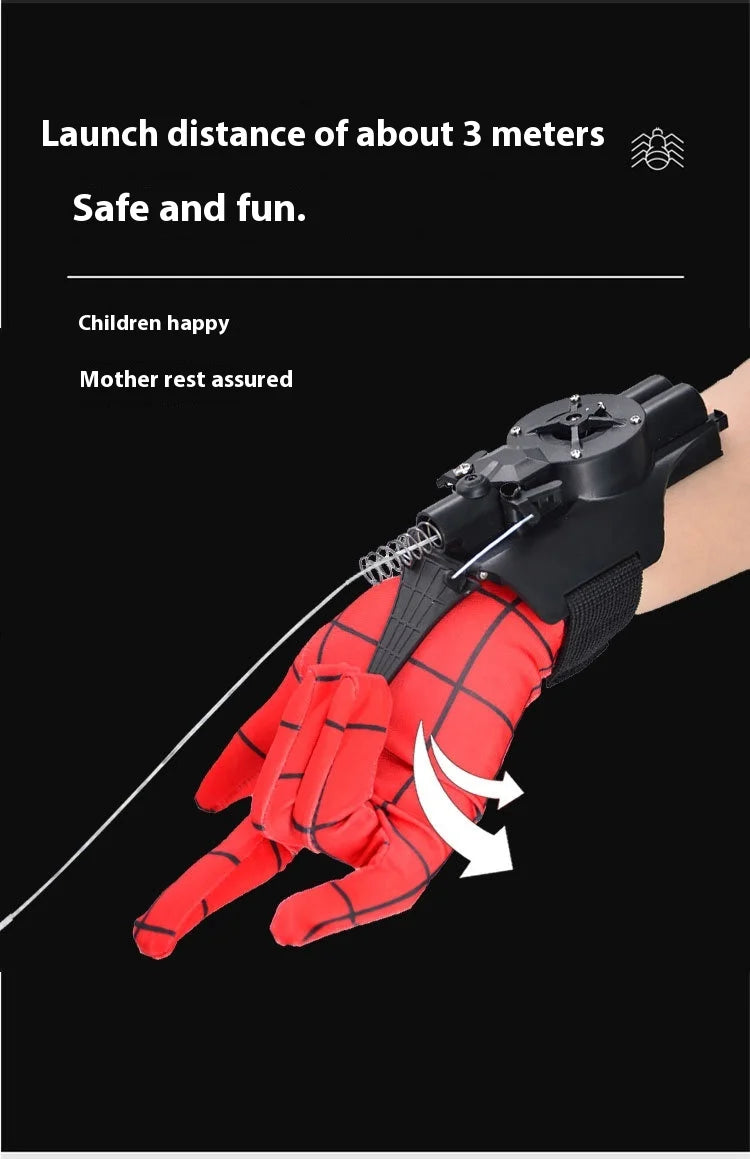 Auf Lager Spinnennetz Shooters Handgelenk Launcher Shooters Cosplay Requisiten Schießen Gerät Spielzeug Spinne Seide Launche Spielzeug