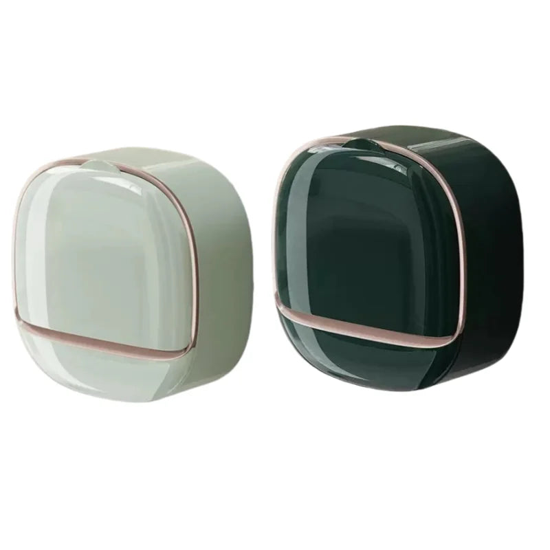 Seifenbox mit Ablauf & Deckel – Wandmontage, wasserdicht, ABS, 3 Farben, 1–3 Stück