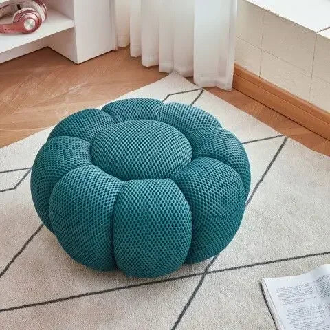 Einzelsitz-Kürbis-Lazy-Sofa kann zurücklehnen werden. Designer Rochburg-Fußballsofa für Balkon, Schlafzimmer, bequeme Lounge-Couch