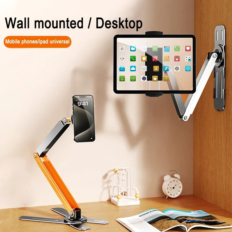 Eary Tablet Wand halterung 360 ° Drehung Tablet Halter Ständer Küche Wand halterung kompatibel mit iPad/iPhone/alle 4, 5-6, 5-Zoll-Tablet