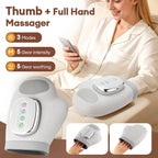 Elektrischer Handmassager mit Luftkompression – 5 Stufen, Wärmefunktion, Vibration, CE
