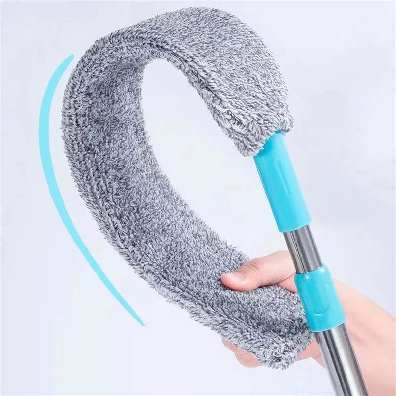 Untior Wischmopp mit Staubwedel – Langer Griff, Polyester, abnehmbar, 3 Ausführungen