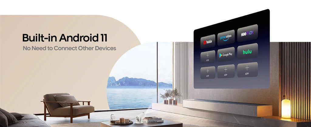 Projecteur Magcubic HY300 PRO 4K Android 11 Dual Wifi6 290ANSI Allwinner H713 BT5.0 1080P 1280*720P Home Cinéma Projecteur extérieur