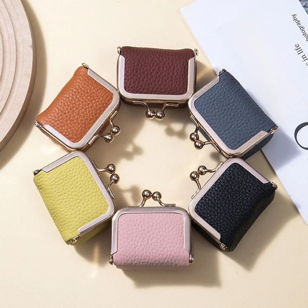 Kompaktes Münztäschchen mit Reißverschluss, 8 Farben