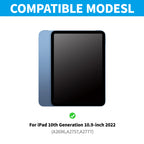 360 Grad drehbare BT-Tastatur für wiederaufladbare kabellose Tastatur und Maus mit 7-Farben-Hintergrundbeleuchtung für iPad 10,2/10,5 Zoll