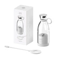 HAOYUNMA Tragbarer Mini-Mixer 350ml – USB-Magnetladung, 4 Klingen, 50W | Smoothies & Saft | Weiß & Pink