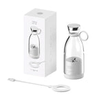 HAOYUNMA Tragbarer Mini-Mixer 350ml – USB-Magnetladung, 4 Klingen, 50W | Smoothies & Saft | Weiß & Pink