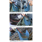 Motorrad Bike Kette Reiniger Werkzeug Splash Proof Tragbare Tragen-beständig Dark Blau Fett Lagerung Werkzeug für Motorräder