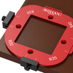 4-in-1-Positionierungsschablone für Bogenwinkel, Fräservorlagen R10-R50, Holzbearbeitungsradius, Jig-Eckenradius, wiederverwendbare Positionierungswerkzeuge