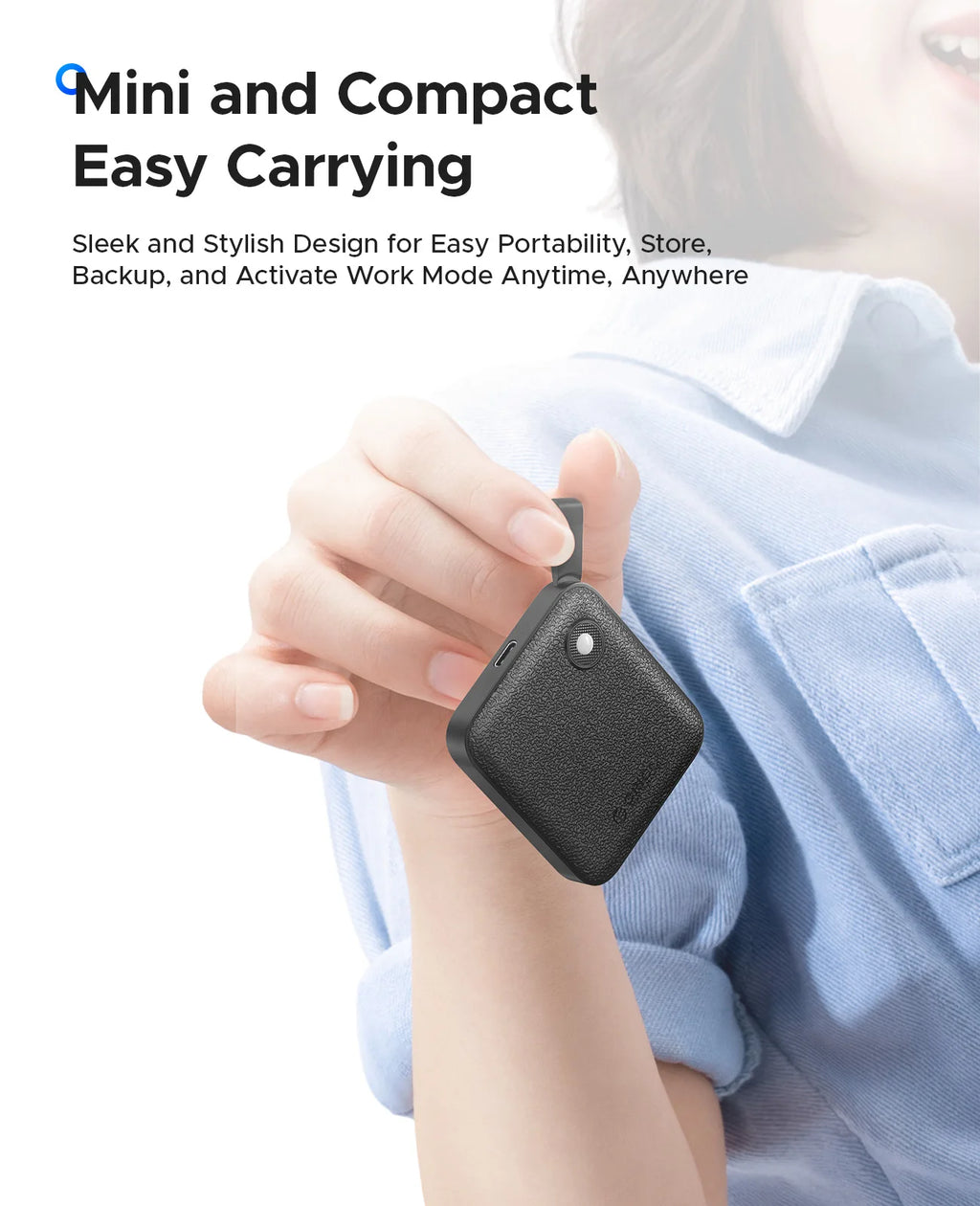 ORICO Tragbare SSD mit 2-in-1-USB-C-Kabel, externen Solid-State-Laufwerke, bis zu 460 MB/s für iPhone 14 13 11 12 X IPad PC