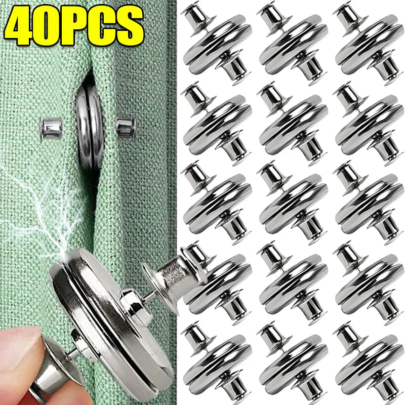 Magnetische Vorhangschnallen nagelfrei – Metall-Clip, 17/20/25 mm, 2–40 Stück
