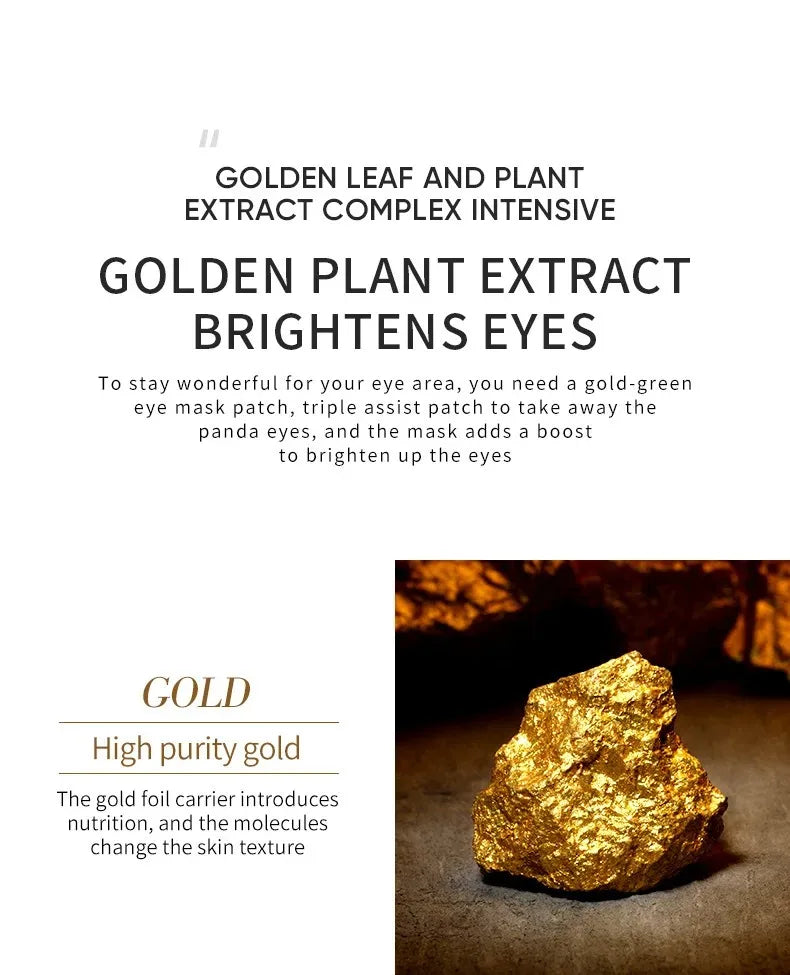 60/120 Stück Augenmaske Avocado Gold Befeuchten Straffung Verbessern Sie die Tränensäcke Augenklappen Anti-Falten-Augenklappen für Augenringe