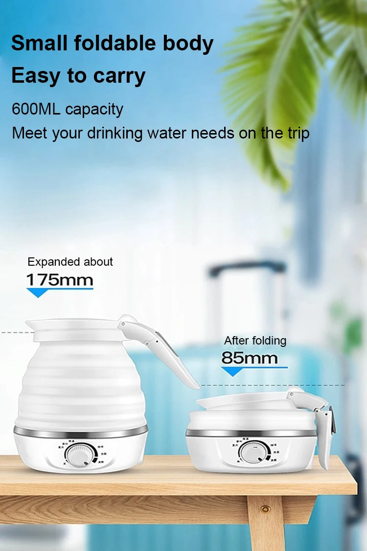 110V/220V Reise Camping Tragbare Faltbare Silikon Wasserkocher Kochendem Heißes Wasser Wärmedämmung Heizung Kessel Teekanne