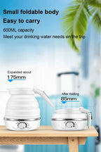 110V/220V Reise Camping Tragbare Faltbare Silikon Wasserkocher Kochendem Heißes Wasser Wärmedämmung Heizung Kessel Teekanne