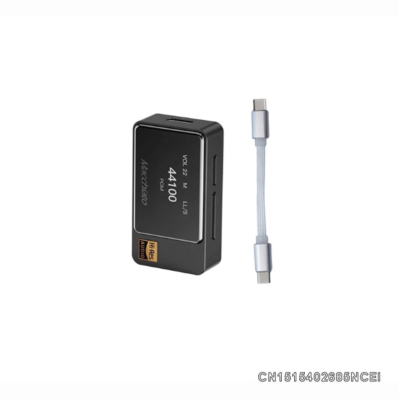 【Zuno Choice】iBasso Macchiato Kopfhörerverstärker, tragbarer DAC-AMP, Typ C, Dual CS43131-Chips, DSD256X 2, unterstützt 3,5-mm-Mikrofon für PC