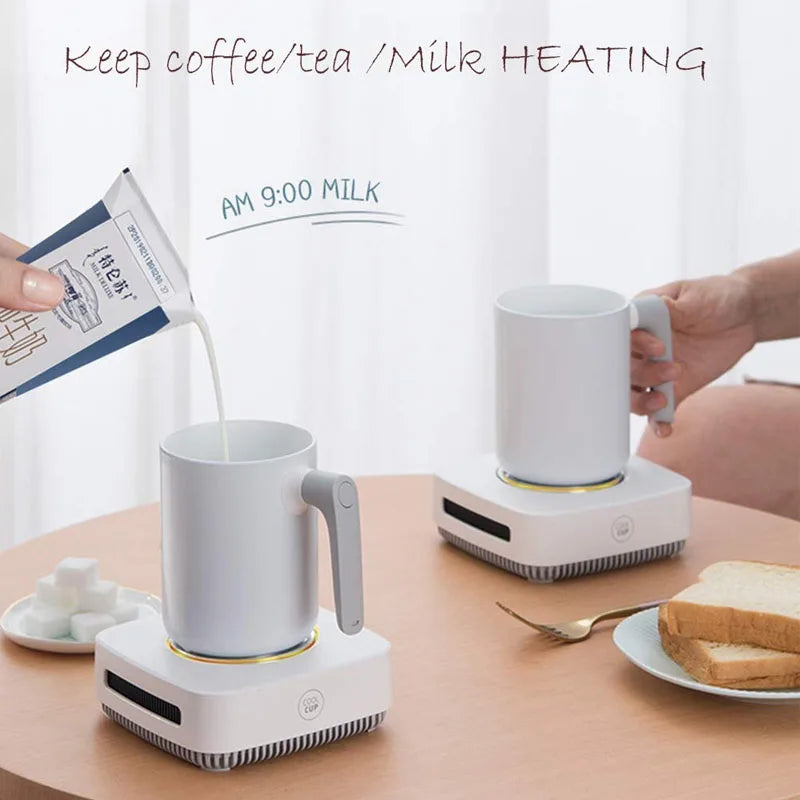 2 In 1 Tasse Kühler Kaffee Becher Wärmer für Office Home Schreibtisch Verwenden Heizung Kühlung Getränke Platte für Wasser Tee getränke Milch Bier Kakao