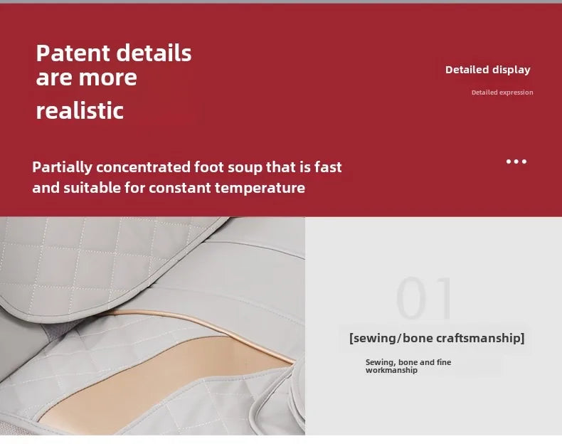 Ganzkörper-Massagematte mit Airbags, Dehnungsheizung, 3D-Entspannung der Lendenwirbelsäule, Rückenmassagegerät, PU-Leder, tragbar und tragbar