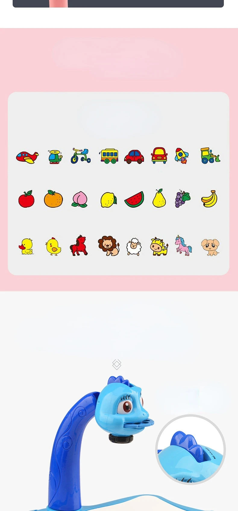 Projektions-Zeichenbrett für Kinder, löschbarer Zeichentisch, magnetisches Schreibbrett, frühkindliche Bildung, Kritzelbrett, Spielzeug